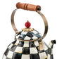 MacKenzie-Childs Courtly Check 3 Quart Tea Kettle