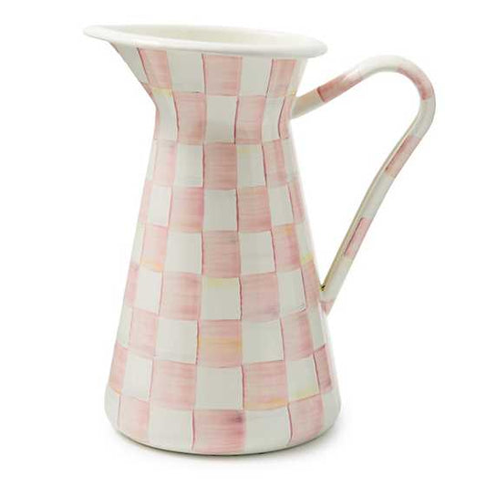 MacKenzie-Childs Rosy Check Large Practical Pitcher