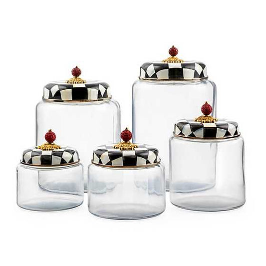 MacKenzie-Childs Courtly Check Medium Kitchen Canister