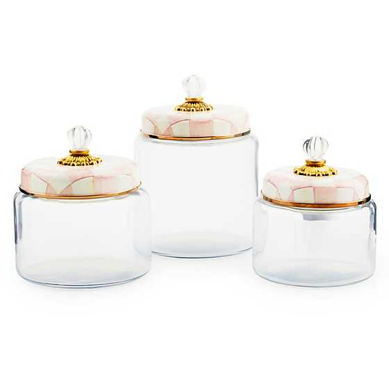 MacKenzie-Childs Rosy Check Kitchen Canister, Small