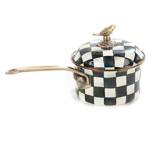 Mackenzie-Childs Courtly Check 2.5 Quart Saucepan