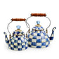 MacKenzie-Childs Royal Check 2 Quart Tea Kettle