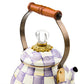 New Violet Check 2 Quart Tea Kettle
