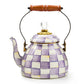 New Violet Check 2 Quart Tea Kettle