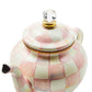 MacKenzie-Childs Rosy Check 4 Cup Teapot