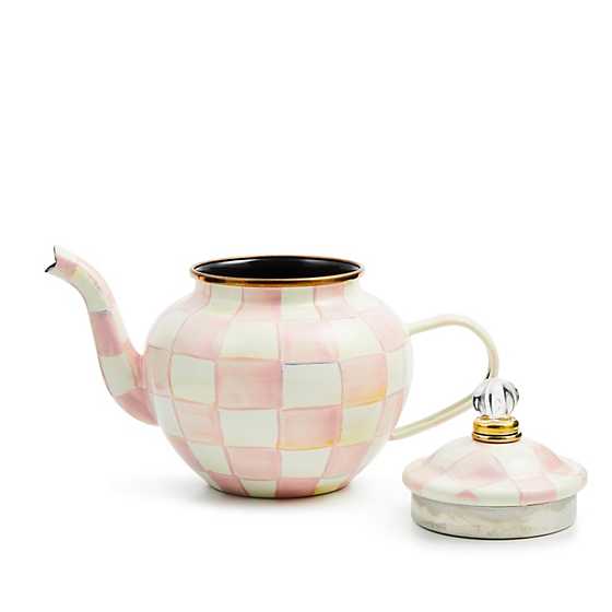 MacKenzie-Childs Rosy Check 4 Cup Teapot