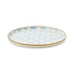 Sky Check Round Tray
