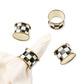 Enamel Napkin Rings, Set of 4