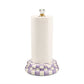 Violet Check Paper Towel Holder