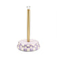 Violet Check Paper Towel Holder