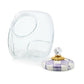 Sweets Jar with Violet Check Lid