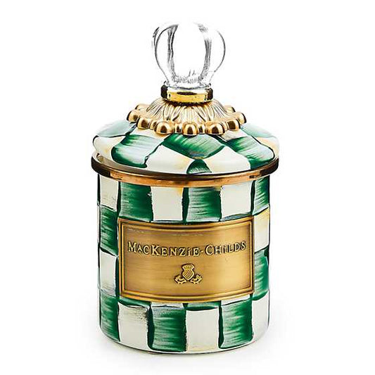 MacKenzie-Childs Emerald Check Mini Canister