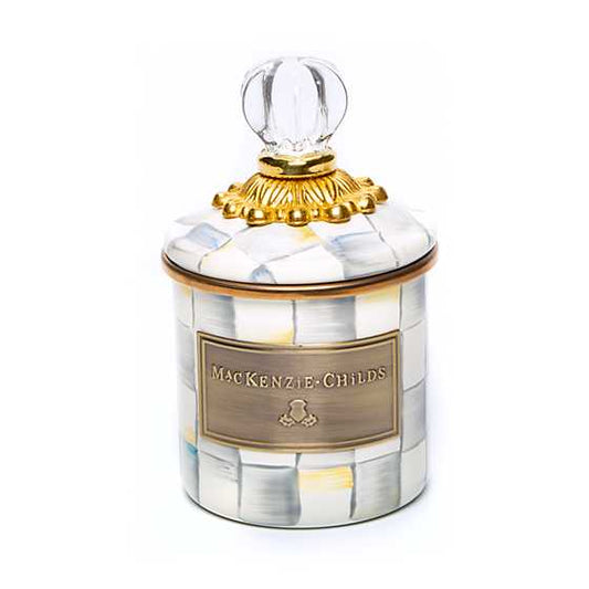MacKenzie-Childs Sterling Check Mini Canister