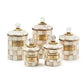 MacKenzie-Childs Mocha Check Mini Canister