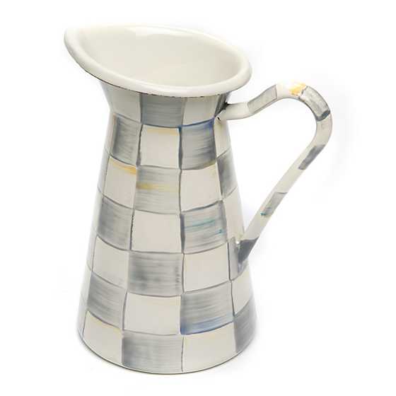 MacKenzie-Childs Sterling Check Medium Practical Pticher