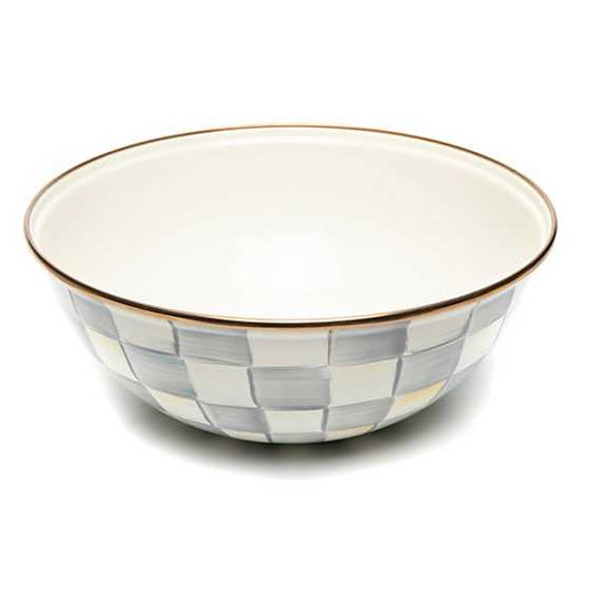 MacKenzie-Childs Sterling Check Medium Everyday Bowl