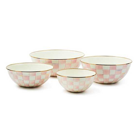 MacKenzie-Childs Rosy Check Medium Everyday Bowl