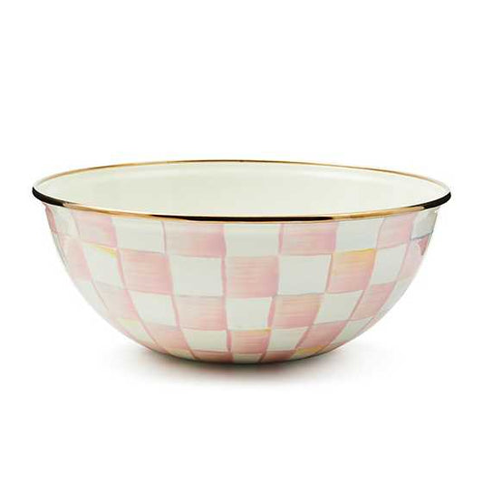 MacKenzie-Childs Rosy Check Medium Everyday Bowl