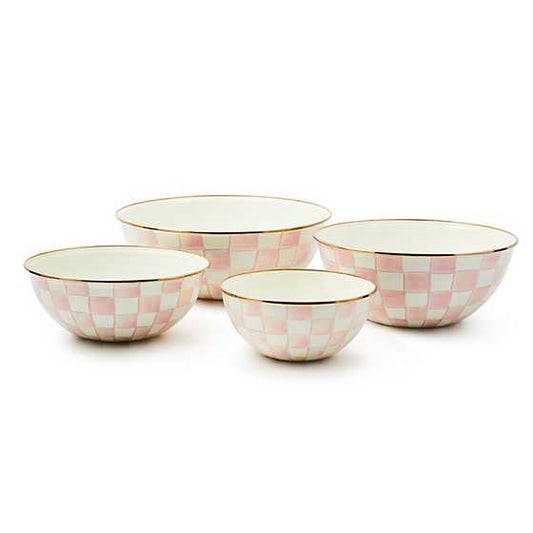 MacKenzie-Childs Rosy Check Large Everyday Bowl