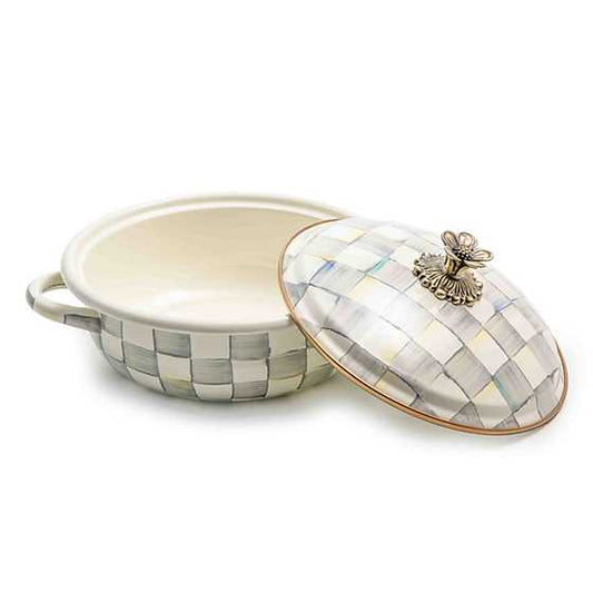 MacKenzie-Childs Sterling Check Medium Casserbole
