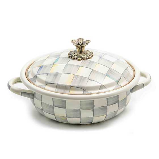 MacKenzie-Childs Sterling Check Medium Casserbole