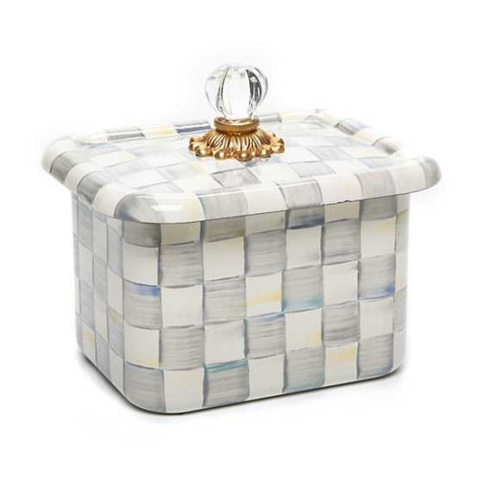 MacKenzie-Childs Sterling Check Recipe Box