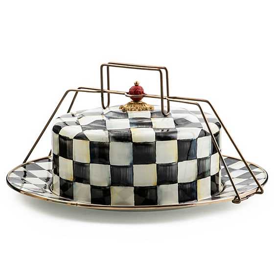 MacKenzie-Childs Courtly Check Cake Carrier