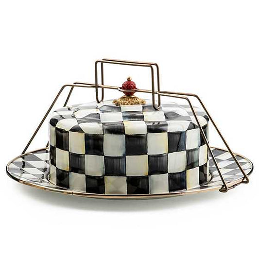 MacKenzie-Childs Courtly Check Cake Carrier