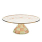 MacKenzie-Childs Rosy Check Large Pedestal Platter