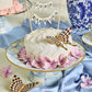Sky Check Small Pedestal Platter