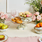 Sterling Check Small Pedestal Platter