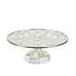 MacKenzie-Childs Sterling Check Small Pedestal Platter