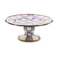 Violet Check Mini Pedestal Platter