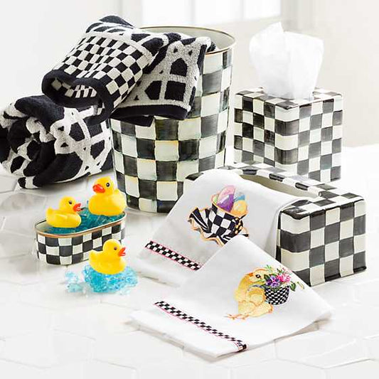 MacKenzie-Childs Courtly Check Boutique Tissue Box Cover