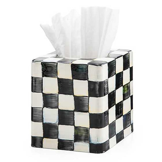 MacKenzie-Childs Courtly Check Boutique Tissue Box Cover