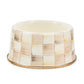 Check Pet Dishes : Mocha Check