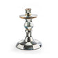 MacKenzie-Childs Courtly Check Small Enamel Candlestick