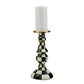 MacKenzie-Childs Courtly Check Large Pillar Candlestick