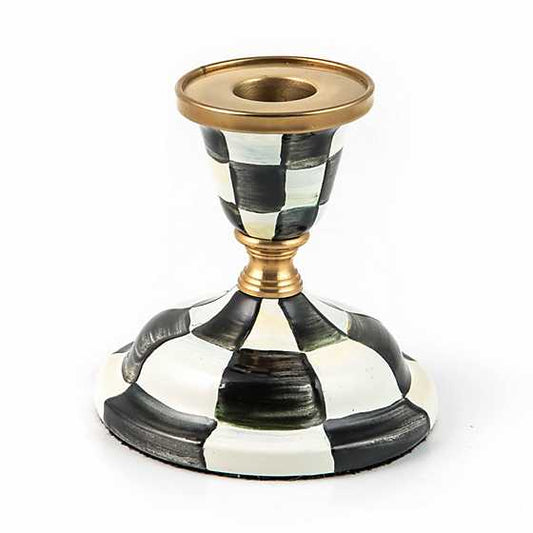 MacKenzie-Childs Courtly Check Short Candlestick