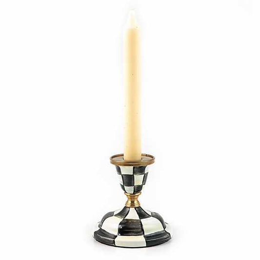 MacKenzie-Childs Courtly Check Short Candlestick