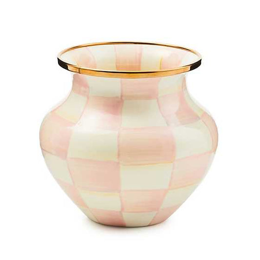 MacKenzie-Childs Rosy Check Vase