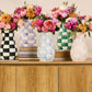 Sky Check Tall Vase