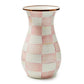 MacKenzie-Childs Rosy Check Tall Vase