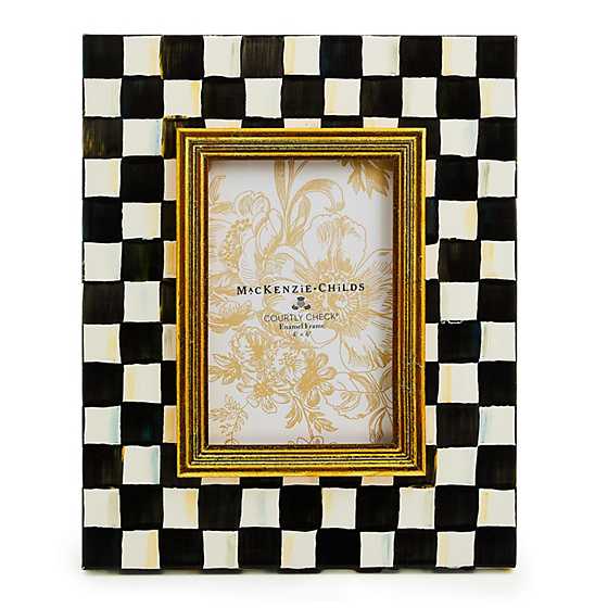 MacKenzie-Childs Courtly Check 4" x 6" Frame