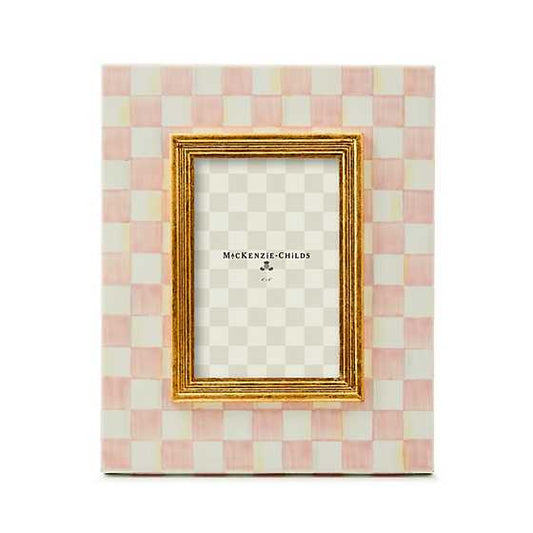 MacKenzie-Childs Rosy Check 4"x6" Frame