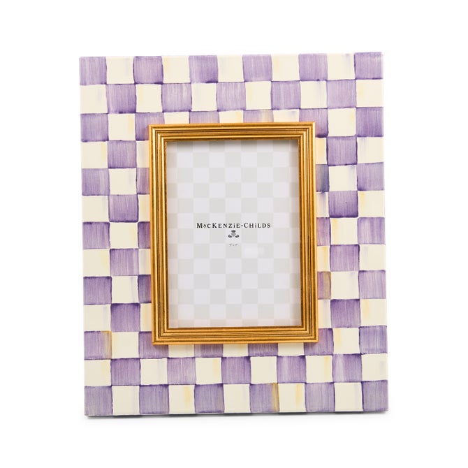 Violet Check 4" x 6" Frame