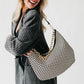 Slouchy Woven Shoulder Bag