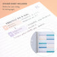 Erin Condren Design  Blossom Coiled Notebook - Lined, Platinum Coil