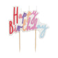 Pastel Happy Birthday Candles