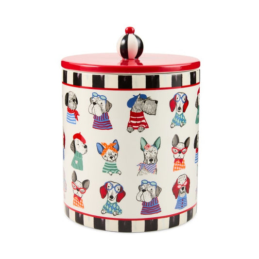 Courtly Check Pet Treat Jar